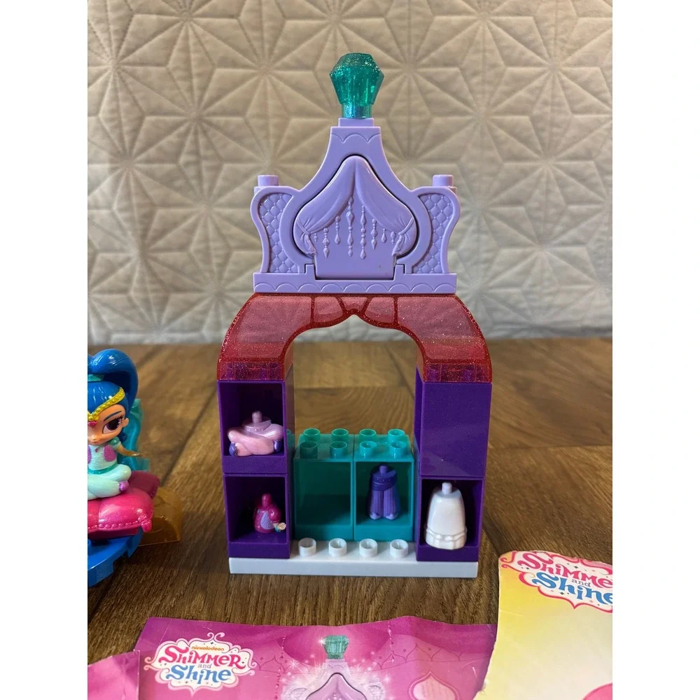 Mega‎ Bloks Shimmer and Shine Lot Bedtime 100% Complete Plus Dress Up Wardrobe